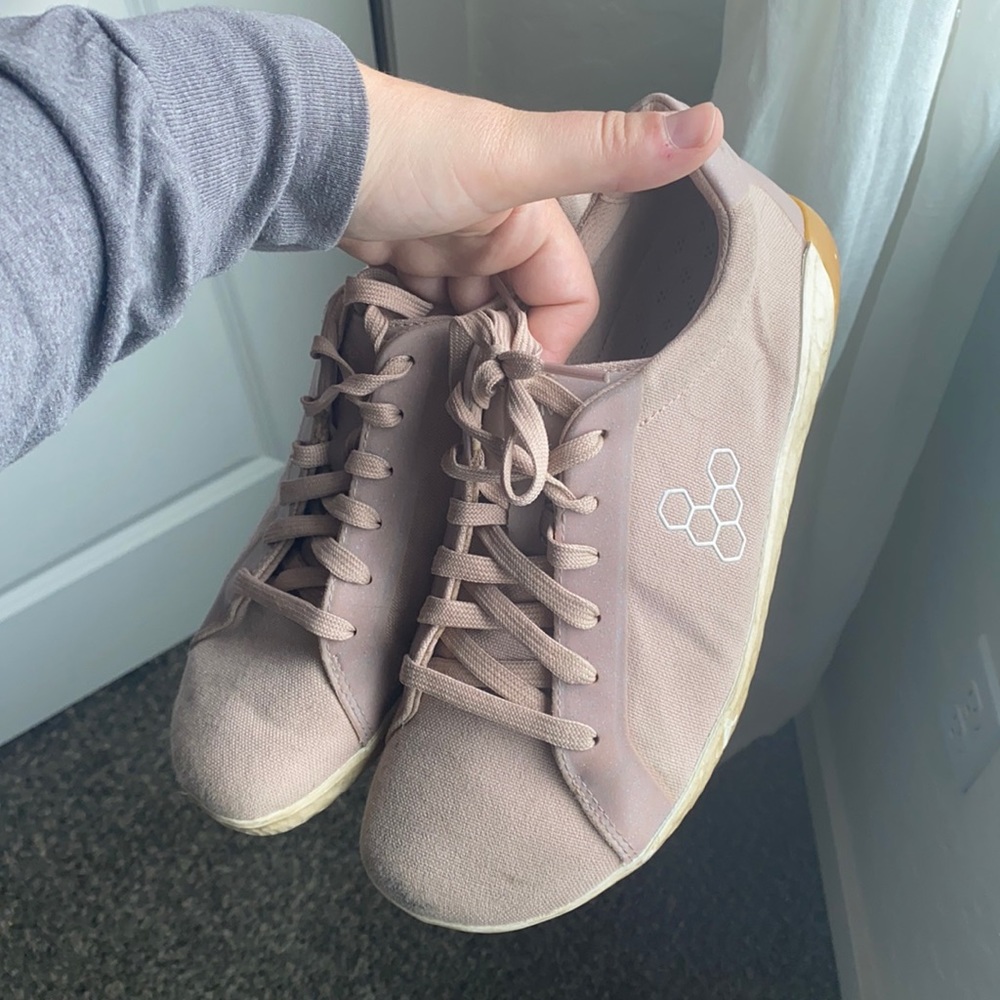 Vivo Barefoot dusty pink wide toe box shoe